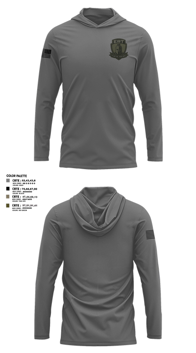 Sheboygan PD ERT Long Sleeve Performance Shirt with hood - 25