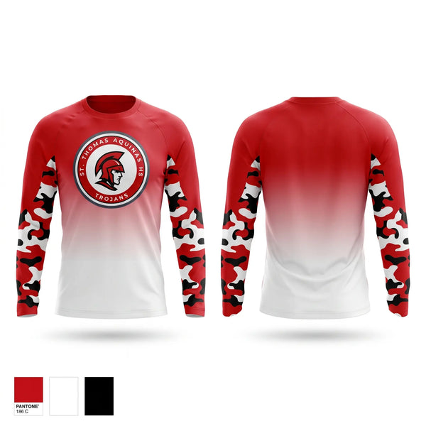Long Sleeve Performance Shirt, St Thomas Aquinas, Women's Soccer, Teamtime, Team time, sublimation, custom sports apparel, team uniforms, spirit wear, spiritwear, sports uniforms, custom shirts, team store, custom team store, fundraiser sports, apparel fundraiser