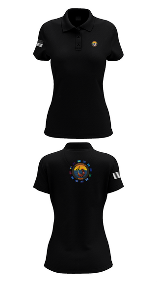 Womens Short Sleeve Performance Polo, Honolulu MEPS, Navy, Teamtime, Team time, sublimation, custom sports apparel, team uniforms, spirit wear, spiritwear, sports uniforms, custom shirts, team store, custom team store, fundraiser sports, apparel fundraiser