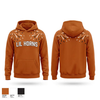 Hoodie, Lil’ Horns, Softball, Teamtime, Team time, sublimation, custom sports apparel, team uniforms, spirit wear, spiritwear, sports uniforms, custom shirts, team store, custom team store, fundraiser sports, apparel fundraiser