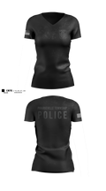 Prairieville Township police Women's Short Sleeve V-neck Shirt - 7
