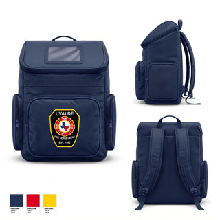 Gear Bag, Uvalde Volunteer Fire Department, Fire Department, Teamtime, Team time, sublimation, custom sports apparel, team uniforms, spirit wear, spiritwear, sports uniforms, custom shirts, team store, custom team store, fundraiser sports, apparel fundraiser