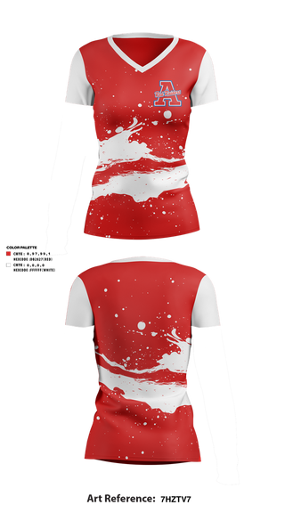 Womens Short Sleeve Vneck Shirt, TW ANDREWS, , Teamtime, Team time, sublimation, custom sports apparel, team uniforms, spirit wear, spiritwear, sports uniforms, custom shirts, team store, custom team store, fundraiser sports, apparel fundraiser