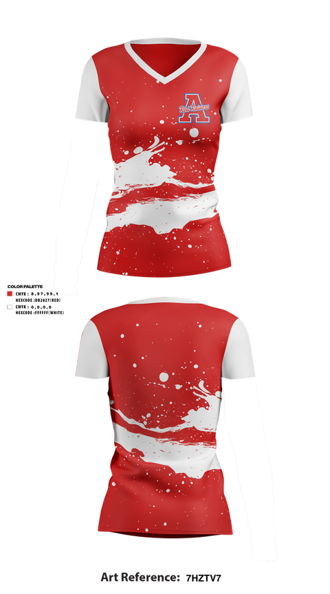 Womens Short Sleeve Vneck Shirt, TW ANDREWS, , Teamtime, Team time, sublimation, custom sports apparel, team uniforms, spirit wear, spiritwear, sports uniforms, custom shirts, team store, custom team store, fundraiser sports, apparel fundraiser