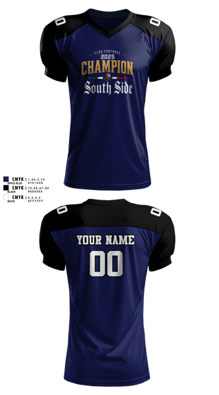 Football Jersey, South, , Teamtime, Team time, sublimation, custom sports apparel, team uniforms, spirit wear, spiritwear, sports uniforms, custom shirts, team store, custom team store, fundraiser sports, apparel fundraiser
