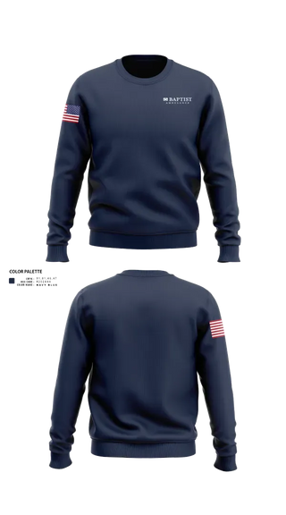Crew Neck Sweatshirt, Baptist EMS, EMS/EMT, Teamtime, Team time, sublimation, custom sports apparel, team uniforms, spirit wear, spiritwear, sports uniforms, custom shirts, team store, custom team store, fundraiser sports, apparel fundraiser