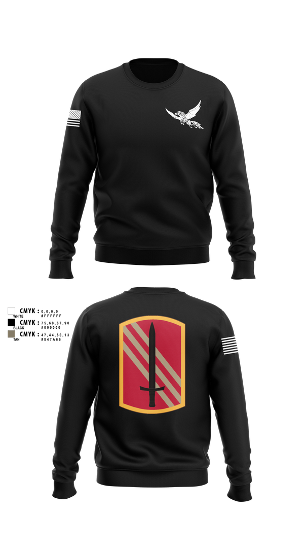 Crew Neck Sweatshirt, 196th BDE SIG CO, , Teamtime, Team time, sublimation, custom sports apparel, team uniforms, spirit wear, spiritwear, sports uniforms, custom shirts, team store, custom team store, fundraiser sports, apparel fundraiser
