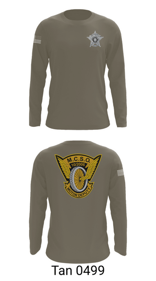 Long Sleeve Performance Shirt, MCSO Motors, Police, Teamtime, Team time, sublimation, custom sports apparel, team uniforms, spirit wear, spiritwear, sports uniforms, custom shirts, team store, custom team store, fundraiser sports, apparel fundraiser