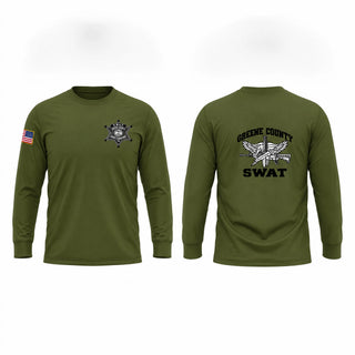 Long Sleeve Performance Shirt, Greene County SWAT, Police, Teamtime, Team time, sublimation, custom sports apparel, team uniforms, spirit wear, spiritwear, sports uniforms, custom shirts, team store, custom team store, fundraiser sports, apparel fundraiser