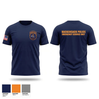 Old School Cotton Feel Shirt, Hackensack Police Emergency Service Unit, Police, Teamtime, Team time, sublimation, custom sports apparel, team uniforms, spirit wear, spiritwear, sports uniforms, custom shirts, team store, custom team store, fundraiser sports, apparel fundraiser