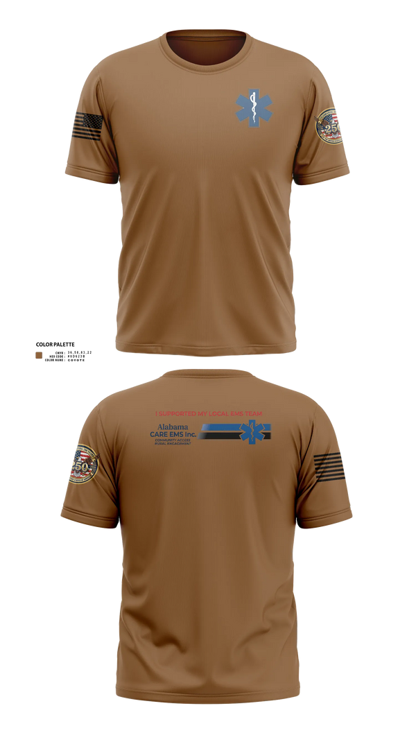 Short Sleeve Performance Shirt, Alabama CARE EMS Inc., EMS/EMT, Teamtime, Team time, sublimation, custom sports apparel, team uniforms, spirit wear, spiritwear, sports uniforms, custom shirts, team store, custom team store, fundraiser sports, apparel fundraiser