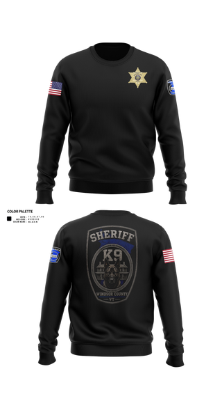 Crew Neck Sweatshirt, Windsor county sheriff’s department, Police, Teamtime, Team time, sublimation, custom sports apparel, team uniforms, spirit wear, spiritwear, sports uniforms, custom shirts, team store, custom team store, fundraiser sports, apparel fundraiser