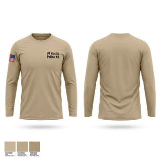 Long Sleeve Performance Shirt, UT Austin Police K9, Police, Teamtime, Team time, sublimation, custom sports apparel, team uniforms, spirit wear, spiritwear, sports uniforms, custom shirts, team store, custom team store, fundraiser sports, apparel fundraiser