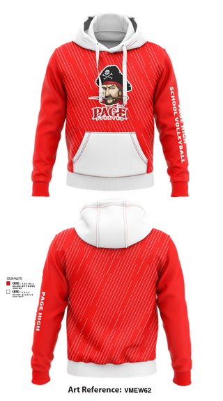 Hoodie, Page High School Volleyball, Women's Volleyball, Teamtime, Team time, sublimation, custom sports apparel, team uniforms, spirit wear, spiritwear, sports uniforms, custom shirts, team store, custom team store, fundraiser sports, apparel fundraiser