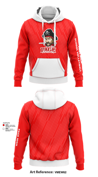 Page High School Volleyball 46442343 Hoodie - 41