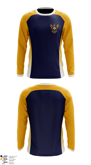 Long Sleeve Performance Shirt, Eagles SC, Men's Soccer, Teamtime, Team time, sublimation, custom sports apparel, team uniforms, spirit wear, spiritwear, sports uniforms, custom shirts, team store, custom team store, fundraiser sports, apparel fundraiser