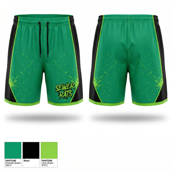Athletic Shorts With Pockets, Sewer Rats, Men's Soccer, Teamtime, Team time, sublimation, custom sports apparel, team uniforms, spirit wear, spiritwear, sports uniforms, custom shirts, team store, custom team store, fundraiser sports, apparel fundraiser