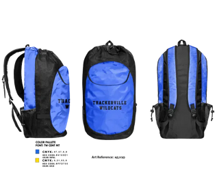 Gear Bag, Thackerville Wildcats, Baseball, Teamtime, Team time, sublimation, custom sports apparel, team uniforms, spirit wear, spiritwear, sports uniforms, custom shirts, team store, custom team store, fundraiser sports, apparel fundraiser