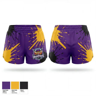 Womens Shorts, The Uncrustables, Ice Hockey, Teamtime, Team time, sublimation, custom sports apparel, team uniforms, spirit wear, spiritwear, sports uniforms, custom shirts, team store, custom team store, fundraiser sports, apparel fundraiser