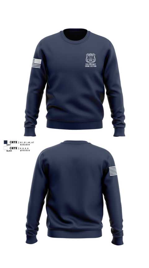 Crew Neck Sweatshirt, 5th PCT Crime Section, , Teamtime, Team time, sublimation, custom sports apparel, team uniforms, spirit wear, spiritwear, sports uniforms, custom shirts, team store, custom team store, fundraiser sports, apparel fundraiser