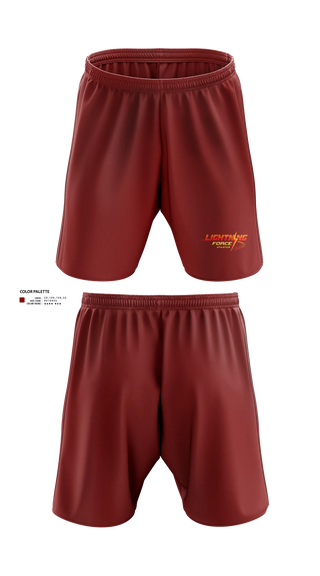 Athletic Shorts With Pockets, Lightning Force Athletics, Track & Field, Teamtime, Team time, sublimation, custom sports apparel, team uniforms, spirit wear, spiritwear, sports uniforms, custom shirts, team store, custom team store, fundraiser sports, apparel fundraiser