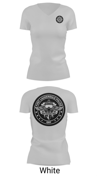 Womens Short Sleeve Vneck Shirt, FLPD QRF, Police, Teamtime, Team time, sublimation, custom sports apparel, team uniforms, spirit wear, spiritwear, sports uniforms, custom shirts, team store, custom team store, fundraiser sports, apparel fundraiser
