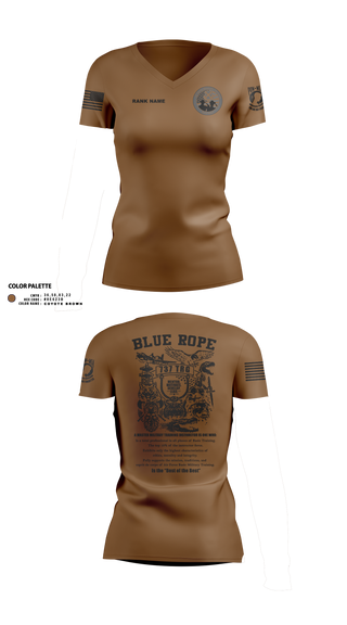 Womens Short Sleeve Vneck Shirt, Blue Rope Association, Air Force, Teamtime, Team time, sublimation, custom sports apparel, team uniforms, spirit wear, spiritwear, sports uniforms, custom shirts, team store, custom team store, fundraiser sports, apparel fundraiser