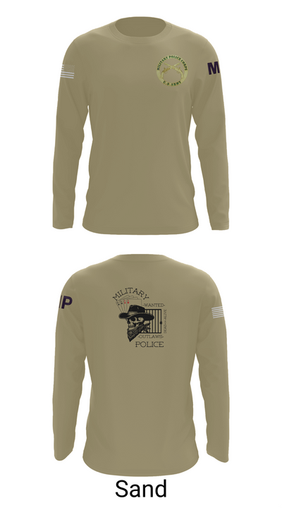 3RD PLATOON OUTLAWS Long Sleeve Performance Shirt 86