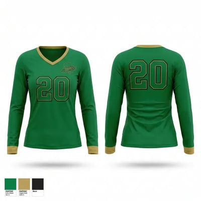 11U Southline Shamrocks 44607766 Women's Long Sleeve V-neck Shirt - 1