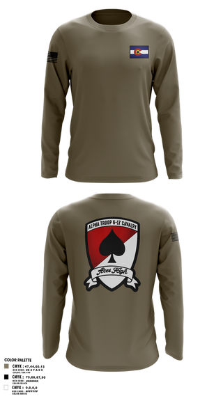 Long Sleeve Performance Shirt, WIARNG Marksmanship, , Teamtime, Team time, sublimation, custom sports apparel, team uniforms, spirit wear, spiritwear, sports uniforms, custom shirts, team store, custom team store, fundraiser sports, apparel fundraiser