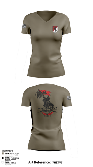 Womens Short Sleeve Vneck Shirt, 58th CEC-A, Army, Teamtime, Team time, sublimation, custom sports apparel, team uniforms, spirit wear, spiritwear, sports uniforms, custom shirts, team store, custom team store, fundraiser sports, apparel fundraiser
