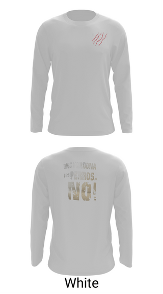 Long Sleeve Performance Shirt, PERROS DEL MAL, Men's Soccer, Teamtime, Team time, sublimation, custom sports apparel, team uniforms, spirit wear, spiritwear, sports uniforms, custom shirts, team store, custom team store, fundraiser sports, apparel fundraiser