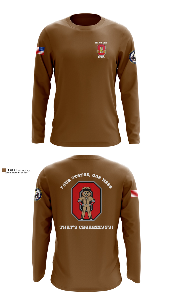 Long Sleeve Performance Shirt, NTAG ORV CHIEFS MESS, Navy, Teamtime, Team time, sublimation, custom sports apparel, team uniforms, spirit wear, spiritwear, sports uniforms, custom shirts, team store, custom team store, fundraiser sports, apparel fundraiser