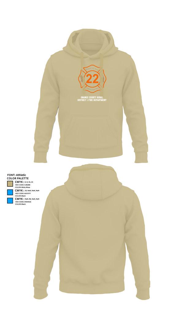 Hoodie, Orange County Rural District 1 Fire Department, , Teamtime, Team time, sublimation, custom sports apparel, team uniforms, spirit wear, spiritwear, sports uniforms, custom shirts, team store, custom team store, fundraiser sports, apparel fundraiser