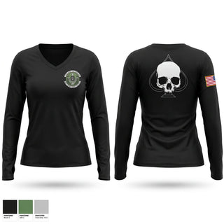 Womens Long Sleeve Vneck Shirt, 802d SFS, Air Force, Teamtime, Team time, sublimation, custom sports apparel, team uniforms, spirit wear, spiritwear, sports uniforms, custom shirts, team store, custom team store, fundraiser sports, apparel fundraiser