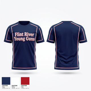 Short Sleeve Performance Shirt, Flint River Young Guns, Baseball, Teamtime, Team time, sublimation, custom sports apparel, team uniforms, spirit wear, spiritwear, sports uniforms, custom shirts, team store, custom team store, fundraiser sports, apparel fundraiser
