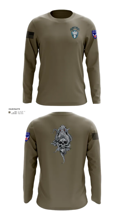 95th cbrn 3rd plt Long Sleeve Performance Shirt 111