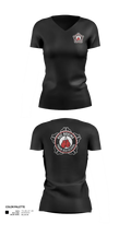 ROC Boxing 42913615 Women's Short Sleeve V-neck Shirt - 21