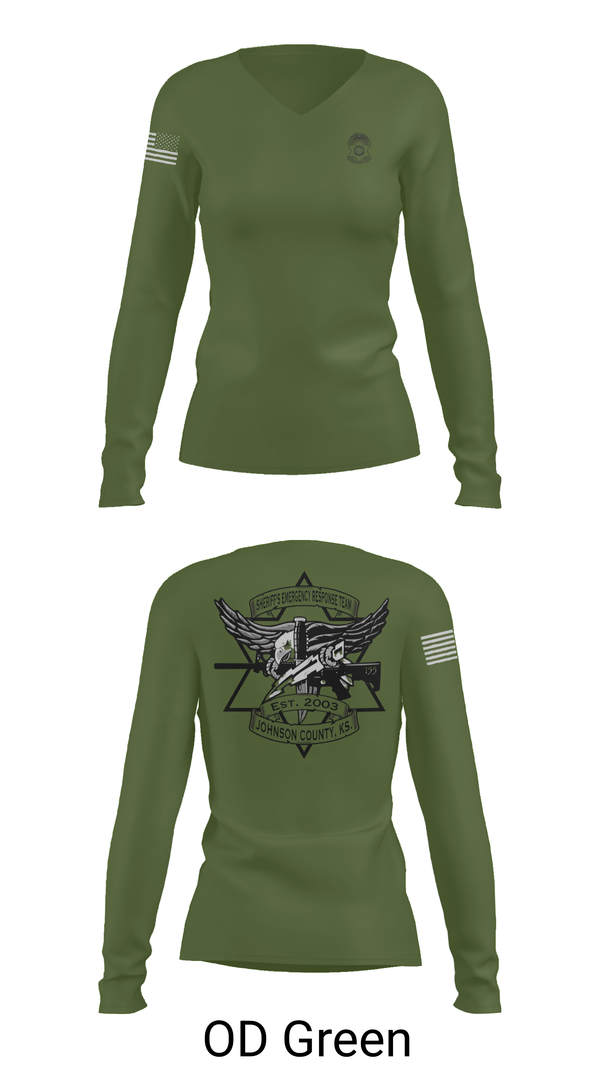 Womens Long Sleeve Vneck Shirt, sert, , Teamtime, Team time, sublimation, custom sports apparel, team uniforms, spirit wear, spiritwear, sports uniforms, custom shirts, team store, custom team store, fundraiser sports, apparel fundraiser