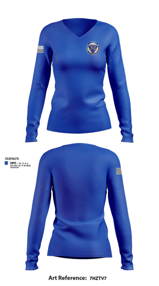 Womens Long Sleeve Vneck Shirt, CIT-NJ, , Teamtime, Team time, sublimation, custom sports apparel, team uniforms, spirit wear, spiritwear, sports uniforms, custom shirts, team store, custom team store, fundraiser sports, apparel fundraiser