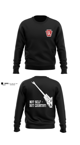 Crew Neck Sweatshirt, 1-108 FAR, National Guard, Teamtime, Team time, sublimation, custom sports apparel, team uniforms, spirit wear, spiritwear, sports uniforms, custom shirts, team store, custom team store, fundraiser sports, apparel fundraiser