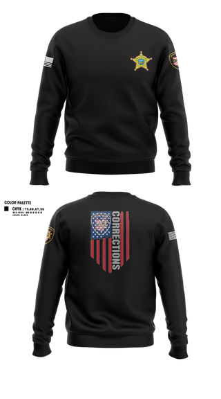 Crew Neck Sweatshirt, Ottawa County Sheriff’s Office, Police, Teamtime, Team time, sublimation, custom sports apparel, team uniforms, spirit wear, spiritwear, sports uniforms, custom shirts, team store, custom team store, fundraiser sports, apparel fundraiser