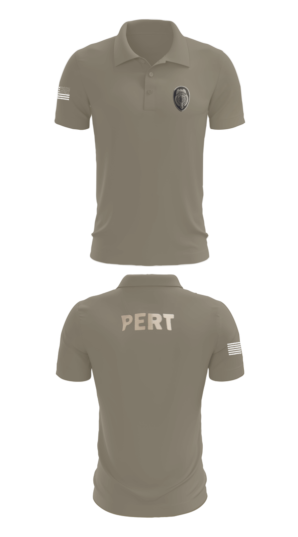 Short Sleeve Performance Polo, Prison Emergency Response Team, Police, Teamtime, Team time, sublimation, custom sports apparel, team uniforms, spirit wear, spiritwear, sports uniforms, custom shirts, team store, custom team store, fundraiser sports, apparel fundraiser