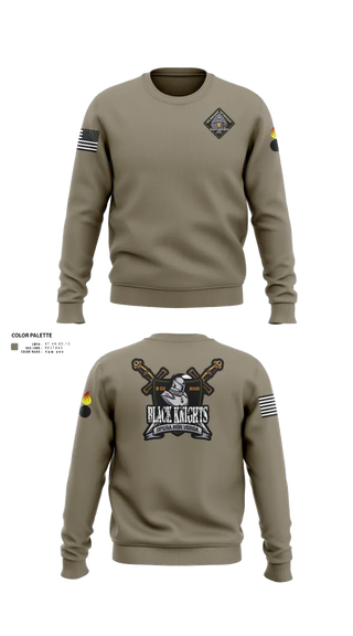 Crew Neck Sweatshirt, B Co 832nd OD BN, , Teamtime, Team time, sublimation, custom sports apparel, team uniforms, spirit wear, spiritwear, sports uniforms, custom shirts, team store, custom team store, fundraiser sports, apparel fundraiser
