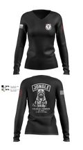 1/182 1st Platoon Women's Long Sleeve V-neck Shirt - 9