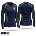 Ferris ISD Police Department Women's Long Sleeve V-neck Shirt - 1