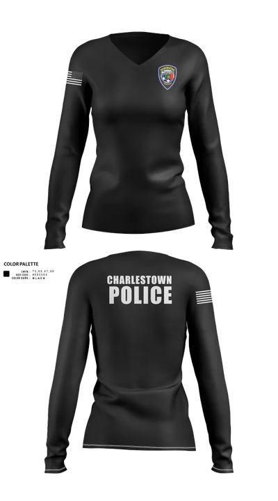 CHPD 3491873 Women's Long Sleeve V-neck Shirt - 21