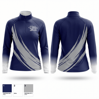 Quarter Zip Jacket, Rim Scots, Cheer, Teamtime, Team time, sublimation, custom sports apparel, team uniforms, spirit wear, spiritwear, sports uniforms, custom shirts, team store, custom team store, fundraiser sports, apparel fundraiser