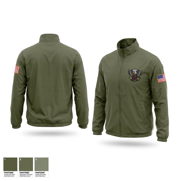 Windbreaker, 509th Steel Legion, Army, Teamtime, Team time, sublimation, custom sports apparel, team uniforms, spirit wear, spiritwear, sports uniforms, custom shirts, team store, custom team store, fundraiser sports, apparel fundraiser