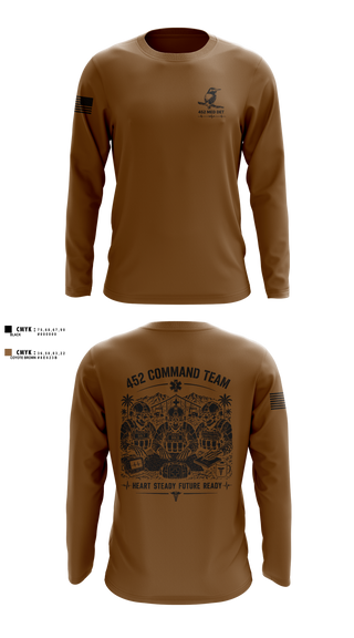 Long Sleeve Performance Shirt, 452 MED DET, Army, Teamtime, Team time, sublimation, custom sports apparel, team uniforms, spirit wear, spiritwear, sports uniforms, custom shirts, team store, custom team store, fundraiser sports, apparel fundraiser
